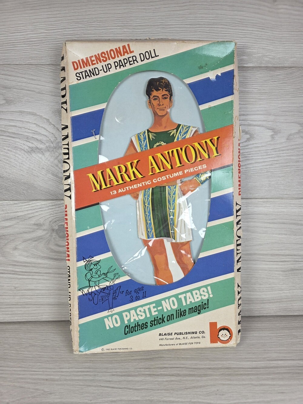 Mark Antony Dimensional Stand-Up Paper Doll Set by Blaise Publishing Co. SU11